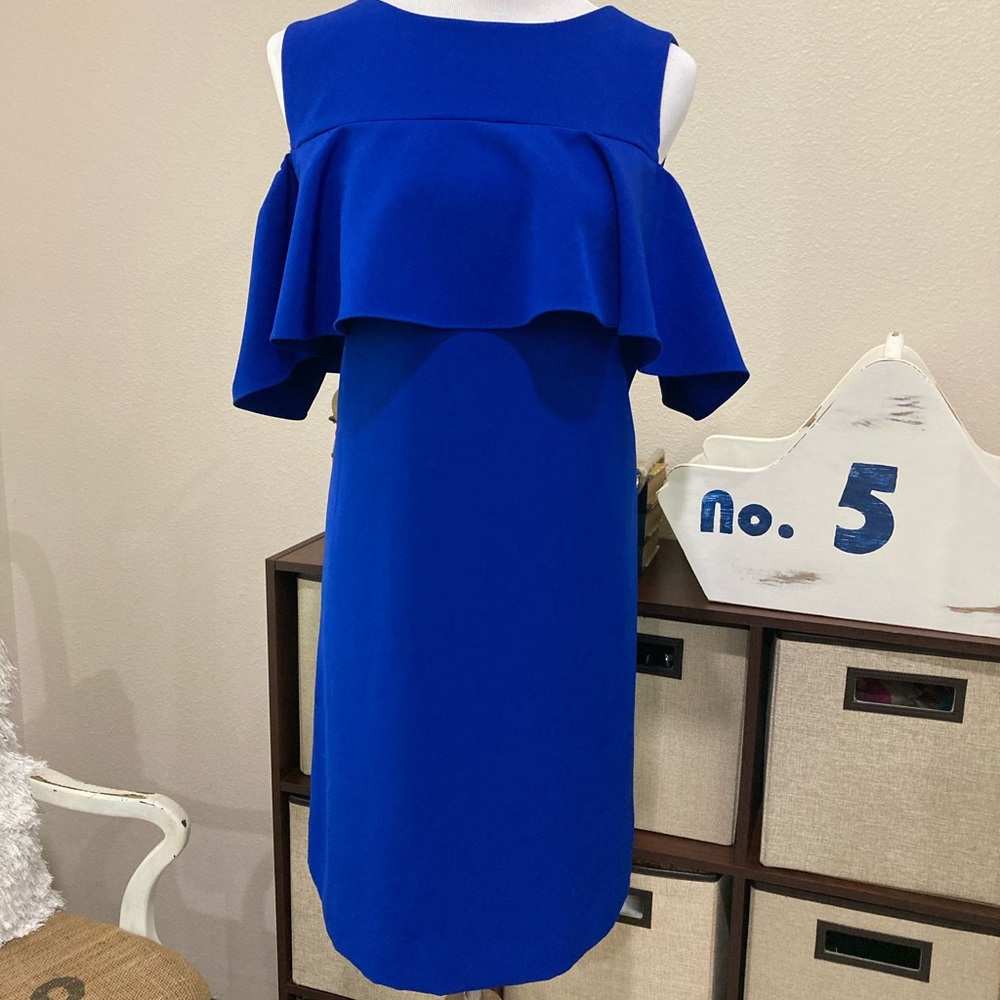 Tahari blue dress size 6